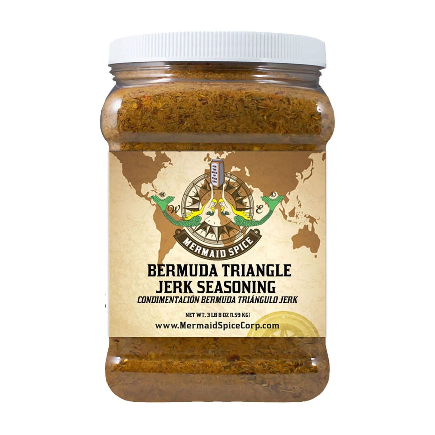 Mermaid Spice Corp - Bermuda Triangle Jerk Seasoning - 3 lb. 8 oz. (1.59 kg.)