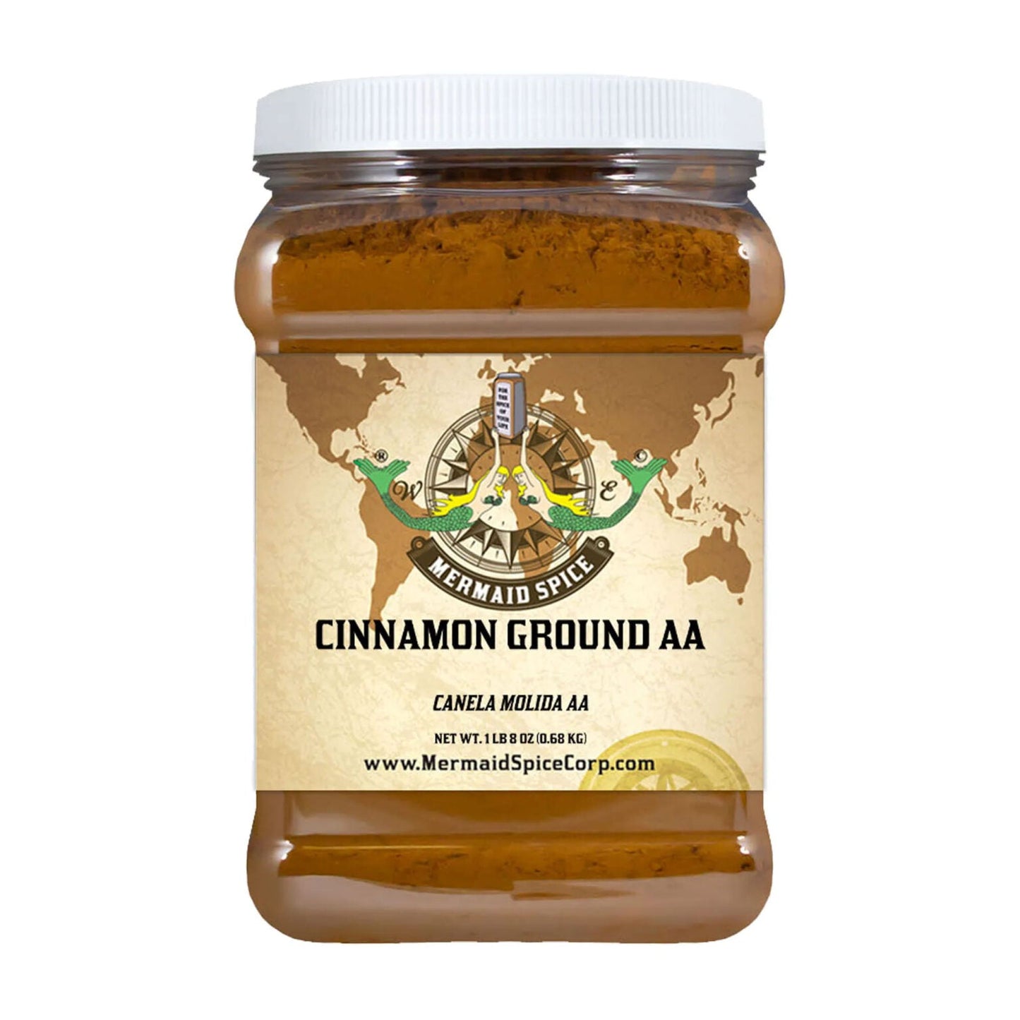 Mermaid Spice Corp - Cinnamon Ground AA - 1 lb. 8 oz. (0.68 kg.)