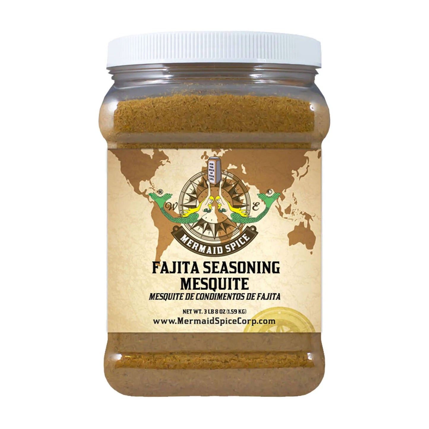 Mermaid Spice Corp - Fajita Seasoning Mesquite - 3 lb. 8 oz. (1.59 kg.)