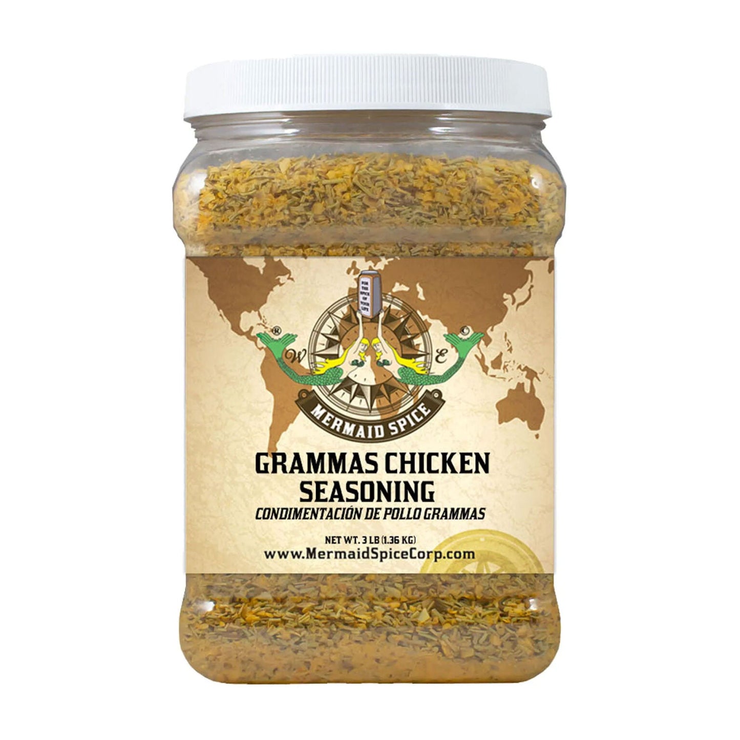 Mermaid Spice Corp - Grammas Chicken - 3 lb. (1.36 kg.)