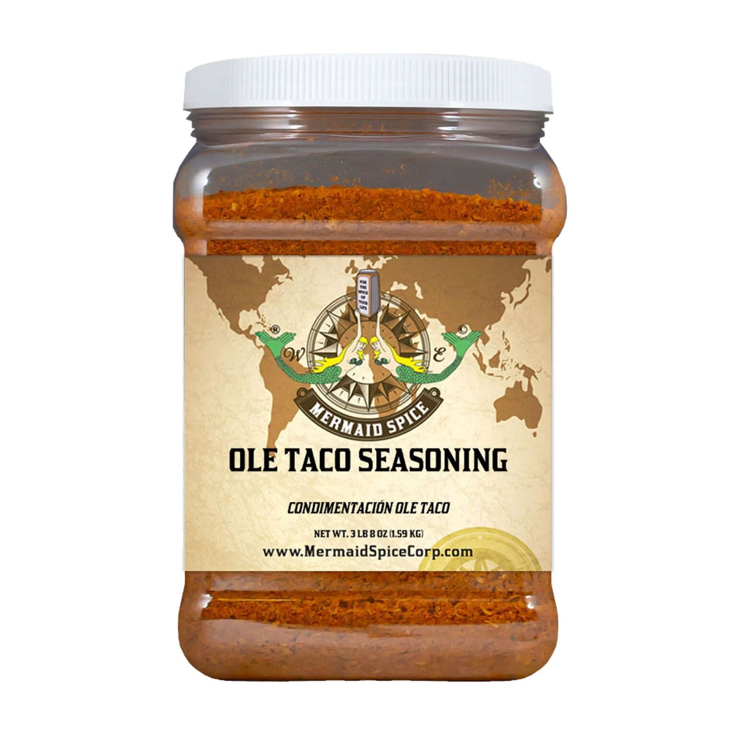 Mermaid Spice Corp - Ole Taco Seasoning - 3 lb. 8 oz. (1.59 kg.)