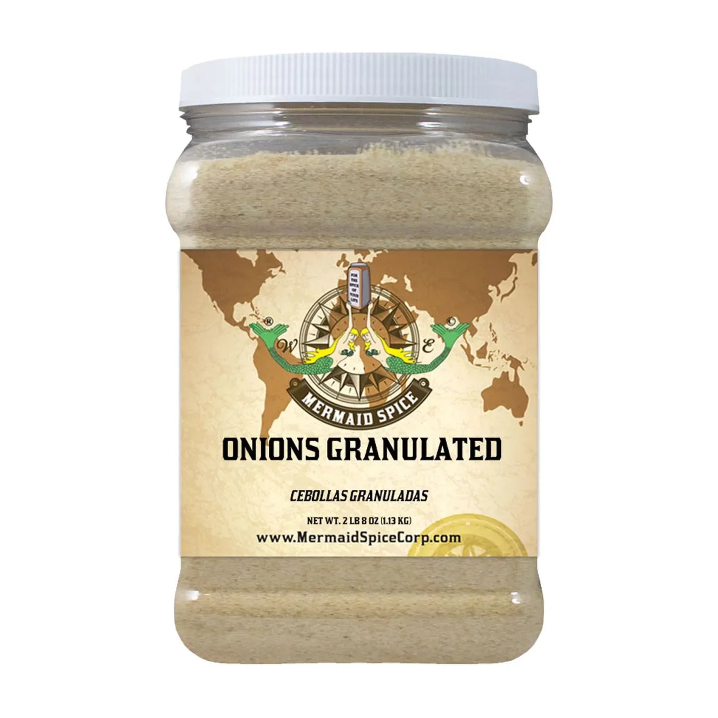 Mermaid Spice Corp - Onions Granulated - 2 lb. 8 oz. (1.13 kg.)