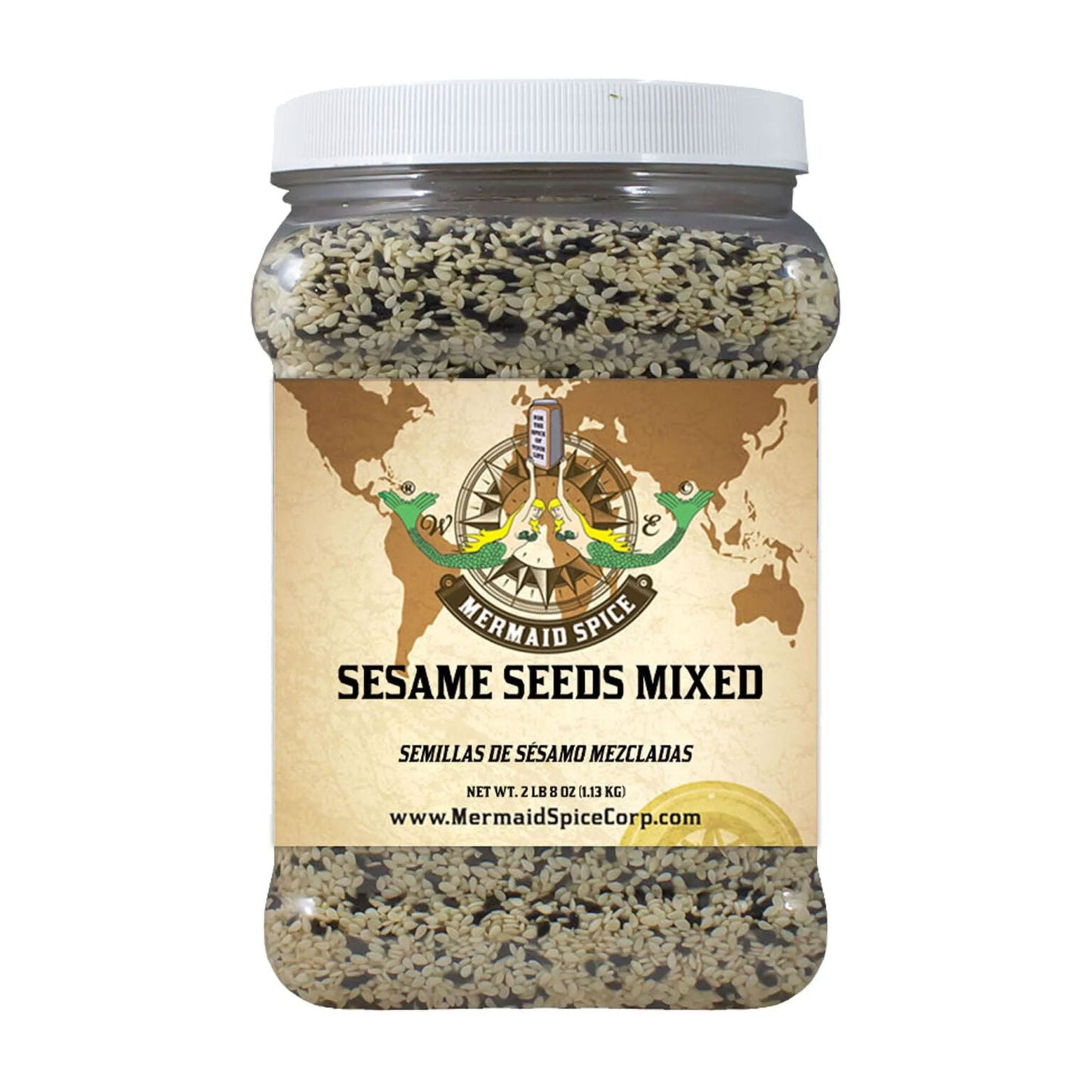 Mermaid Spice Corp - Sesame Seeds Mixed - 2 lb. 8 oz. (1.13 kg.)