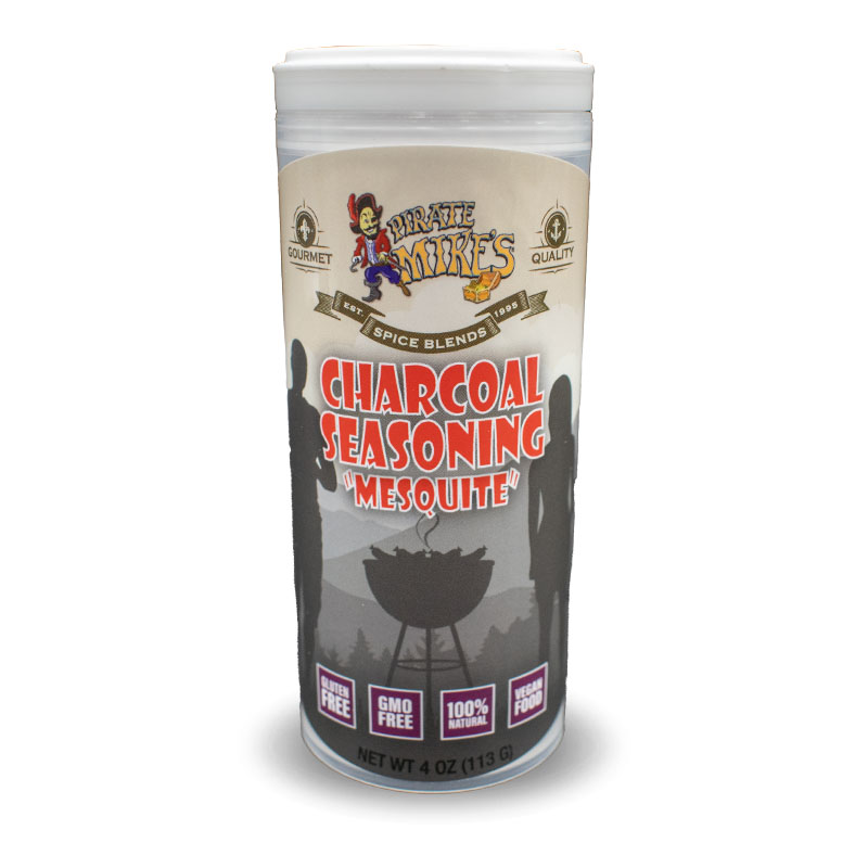Pirate Mike's - Charcoal Seasoning Mesquite - 4 oz. (113 g.)